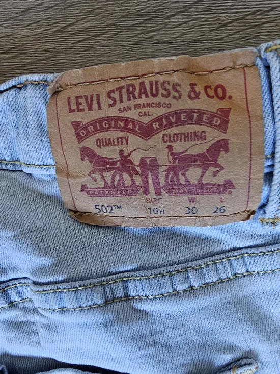 Levi's Light Blue Slim Straight Kid's Jeans - Picture 9 of 16